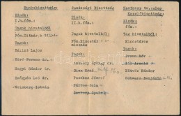 1949 A Kazinczy Ferenc Páholy Tagnévsora. 30p. Benne Sok Kéziratos Feljegyzéssel. A... - Other & Unclassified