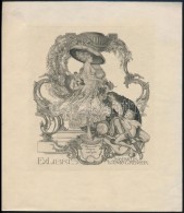Franz Von Bayros (1866-1924): Erotikus Ex Libris Ludwig C. Renger. Heliogravür, Papír, Jelzett A... - Sonstige & Ohne Zuordnung