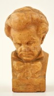 Vörös János (1897-1963): Beethoven Büszt. Terrakotta, Jelzett, Repedéssel, M: 18 Cm - Other & Unclassified