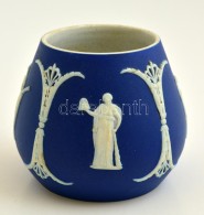 Wedgewood Porcelán Mini Váza, Jelzés Nélkül, Alján Kis Csorbával, M:... - Sonstige & Ohne Zuordnung