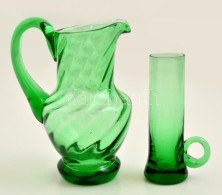 Kis Kancsó és Kupica, Hibátlan, Jelzés Nélkül, M:11 és 13 Cm - Glas & Kristall