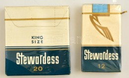 'STEWARDESS' Bontatlan Csomag Cigaretta, 12 Szál, Sérült Fólia + 'STEWARDESS' Bontatlan... - Sonstige & Ohne Zuordnung