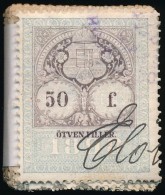 1898 50f Illetékbélyeg 150 Db-os Kötegben - Ohne Zuordnung