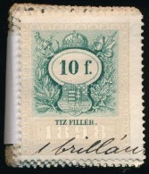 1898 10f Illetékbélyeg 150 Db-os Kötegben - Ohne Zuordnung