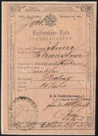 1857 Igazolási Jegy 6kr CM Okmánybélyeggel - Non Classificati