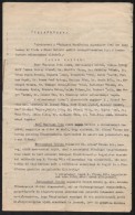 1936 Budapest FürdÅ‘város Egyesület Választmányi ülésérÅ‘l... - Ohne Zuordnung