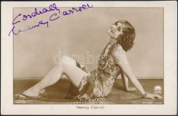 Nancy Carroll (1903-1965) Amerikai SzínésznÅ‘ Aláírása / Autograph Signature - Sonstige & Ohne Zuordnung