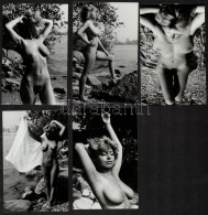 Cca 1976 Szabadtéri Aktfotózás, 13 Db Vintage Fotó, 14x9 Cm / 13 Erotic Photos, 14x9 Cm - Sonstige & Ohne Zuordnung