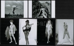 Cca 1977 Örömös Fényképek, 13 Db Szolidan Erotikus Vintage Negatívról... - Sonstige & Ohne Zuordnung