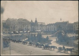 Cca 1910-1915 Kolozsvár, Mátyás Király Tér Konflisokkal, 14x19 Cm - Sonstige & Ohne Zuordnung