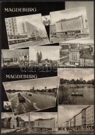 Cca 1960 Potsdam, Magdeburg, 4 Db Fotólap, Néhányon Kis Szakadás, 11x20,5 és... - Sonstige & Ohne Zuordnung