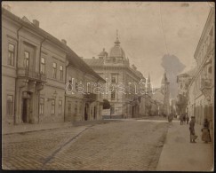 Cca 1890 Kassa, Kossuth Lajos Utca, NagyméretÅ± Keményhátú Fotó Erdélyi... - Sonstige & Ohne Zuordnung