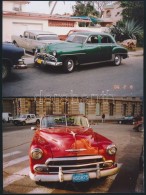 Cca 2000 Kuba, 1950-es évekbeli Amerikai Autókról Készült Fényképek,... - Sonstige & Ohne Zuordnung