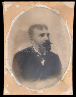 Cca 1880-1900 3 Db NagyméretÅ± Portréfotó, Kartonra Ragasztva, Kissé Megviselt... - Sonstige & Ohne Zuordnung
