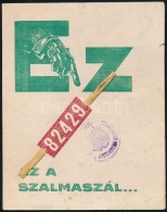 Cca 1930 PetÅ‘ Bankház Osztálysorsjegy Reklám Nyomtatvány15x12 Cm - Pubblicitari