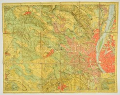 1934 Budai-hegyek, Kirándulók Térképe, M. Kir. Állami... - Sonstige & Ohne Zuordnung
