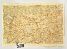 Cca 1930 Innsburck és Környékének Autós Térképe, Kiadja... - Sonstige & Ohne Zuordnung