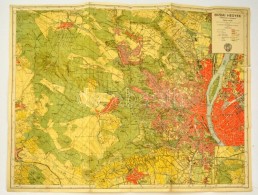 1947 Budai Hegyek Kiránduló Térképe. 1:25.000. Bp., Honvéd... - Sonstige & Ohne Zuordnung
