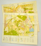 1987 Várpalota és Környéke, 2 Db Térkép, 1:10000, MÉM... - Sonstige & Ohne Zuordnung