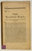 1834 Uralkodói Utasítás Temes, Torontál és Krassó Vármegyék... - Ohne Zuordnung