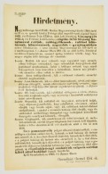 1865 Vas Megyei RögtönítélÅ‘ Bíróság... - Altri & Non Classificati
