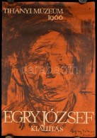 1966 Egry József Kiállítás A Tihanyi Múzeumban, Plakát,  Fotó... - Altri & Non Classificati