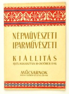 NépmÅ±vészeti és IparmÅ±vészeti Kiállítás. Bp., 1953, Egyetemi... - Ohne Zuordnung