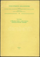Nyíri Antal: A Müncheni Kódex Eredeti Kézirata Tanulmányozásának... - Ohne Zuordnung