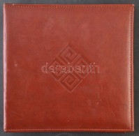 Közepes MéretÅ± Barna BÅ‘r Képeslapalbum 200 FérÅ‘hellyel / Medium Sized Brown Leather... - Non Classificati