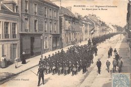 72-MAMERS-   115e REGIMENT D'INFANTERIE, LE DEPART POUR LA REVUE - Mamers