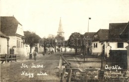 * T2/T3 1930 Apáca, Apata; Nagy Utca / Street View. Keresztes Photo (Rb) - Ohne Zuordnung