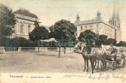 T2 Temesvár, Timisoara; Józsefvárosi Zárda, Lovasszekér / Nunnery, Horse Cart - Non Classificati