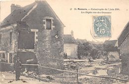 72-MAMERS- CATASTROPHE DU 7 JUIN 1904, LES DEGATS RUE DES ORMEAUX - Mamers