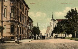 T3 Eszék, Esseg, Osijek; Kapucinus Utca / Kapucinska Ulica / Street View (ázott / Wet Damage) - Ohne Zuordnung