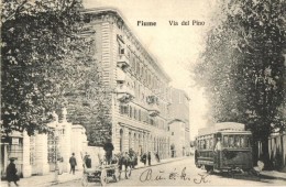 T2 Fiume, Via Del Pino / Street View With Tram - Ohne Zuordnung