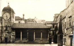 T3 1931 Trogir, Trau; Clock Tower, Photo (tear) - Unclassified