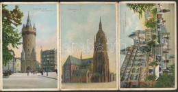 ** T2 Frankfurt Am Main; Postcard Booklet With 20 Unused Cards, Railway Station, Trams, Markets - Unclassified