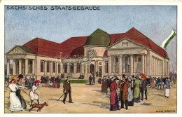 ** T2 1913 Leipzig, International Baufachausstellung Mit Sonderausstellungen; Sächsisches Staatsgebäude... - Ohne Zuordnung