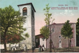 ** T1/T2 Gorizia, Görz; Campanile E Chiesa Sul Monte Santo / Turm Und Kirche Auf Dem Monte Santo. Verlag A.... - Non Classificati