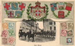 T2 San Remo, Italian Coat Of Arms, Stamps Emb. Litho - Ohne Zuordnung