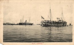 ** T4 Trieste, Porto E Lanterna / Port, Lighthouse, Steamships (from Leporello Booklet) (non PC) (EM) - Ohne Zuordnung