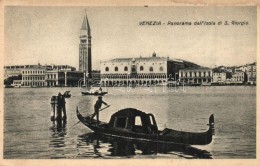 * T2/T3 Venice, Venezia; Panorama Dall'Isola Di S. Giorgio, Gondola (Rb) - Unclassified