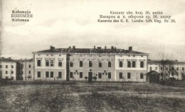 T1/T2 Kolomyja, Kolomea; Koszary Obr. Kraj. 36. Putku / Kaserne Des K. K. Landw. Inft. Reg. Nr. 36. / Military... - Ohne Zuordnung