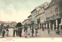 * T3 Ternopil, Tarnopol; Rynek / Market, Street View, The Shops Of Salomon Leinberg, M. Peller, Markus W. Bard (Rb) - Unclassified