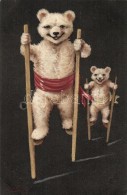 T2 Happy Teddy Bears On Stilts, Unknown Publisher No. 367 S: Ellam - Unclassified