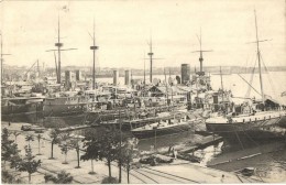 T2 Pola, Kriegshafen. K.u.K. Kriegsmarine. Phot. Alois Beer / SMS Pelikan Minelayer - Ohne Zuordnung