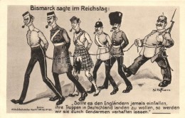 ** T1/T2 Bismarck Sagte Im Reichstag... / German Military Propaganda, Humour S: Ad. Hoffmann - Unclassified