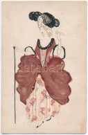 T2 Art Nouveau Lady. Wiener Werksätte No. 840. Unsigned Maria Likarz - Ohne Zuordnung