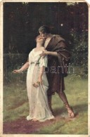 * T4 'Der Erste Kuss' / 'The First Kiss', Romantic Couple, Art Postcard, S: Schroedter (EM) - Ohne Zuordnung