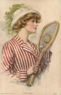 * T1/T2 Victoria / Tennis Playing Lady. R.C. Co. 1443. S: Clarence F. Underwood - Non Classificati